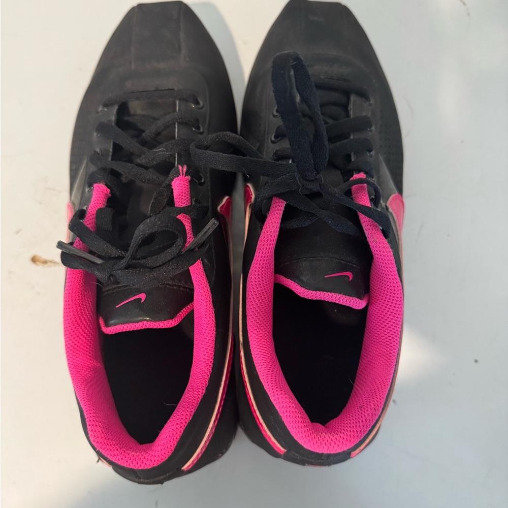 Nike Black and Pink Sneakers with Sporty Design